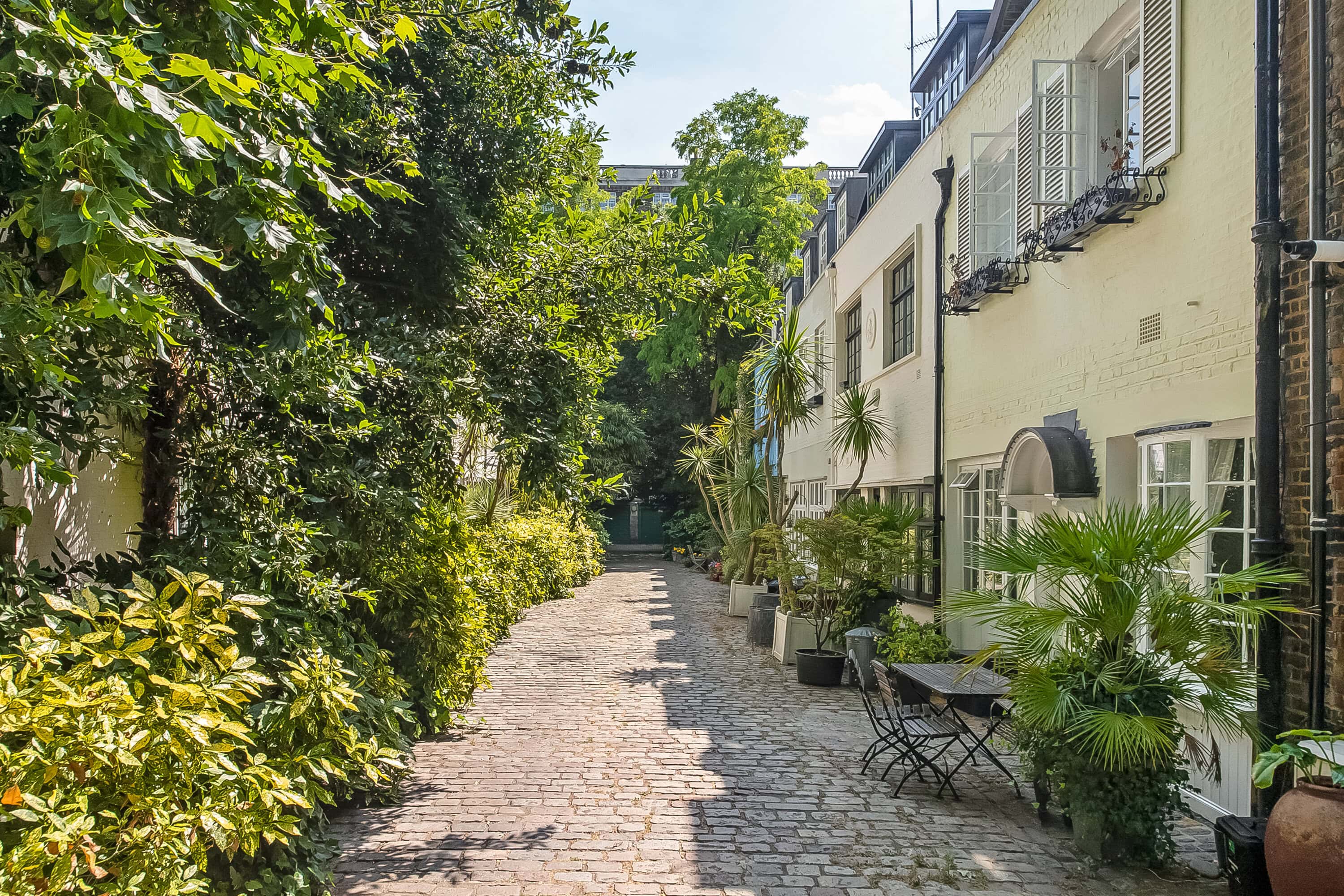 Albion Mews is a village-like mews street in W2 in London