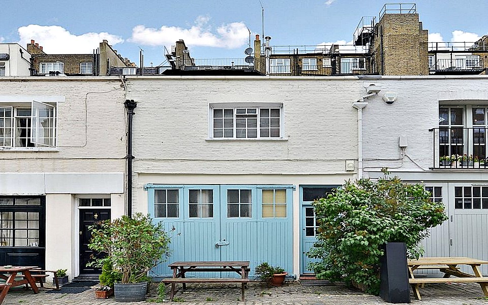 Cobbled Bathurst mews in Central London is one of the capital’s most sociable and sought-after mews streets to live on