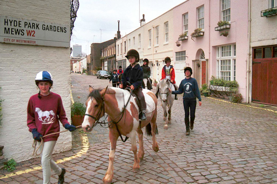 Horse Riding in London Mews