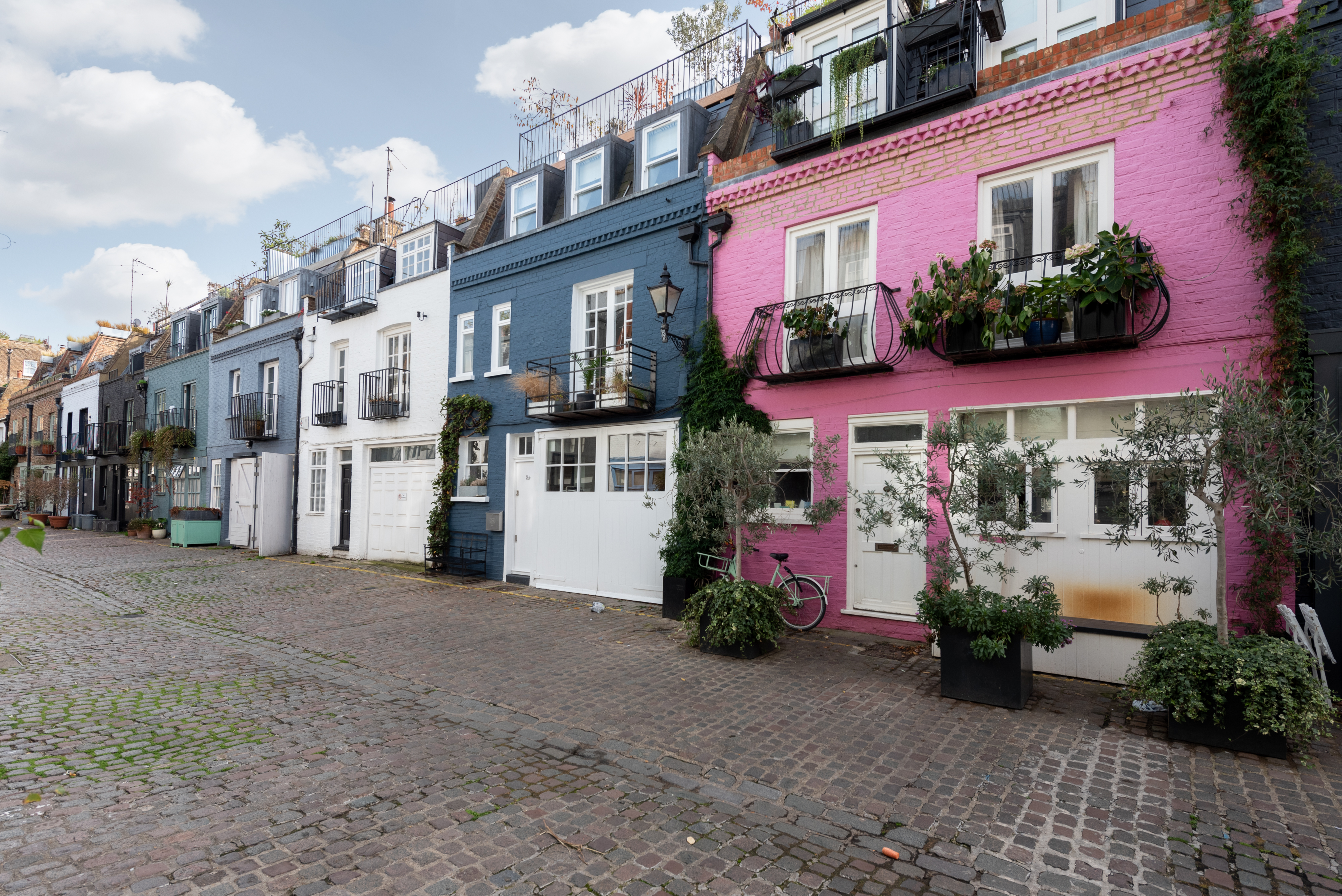 St Luke's Mews is located in Notting Hill, and was famous for the film Love Actually