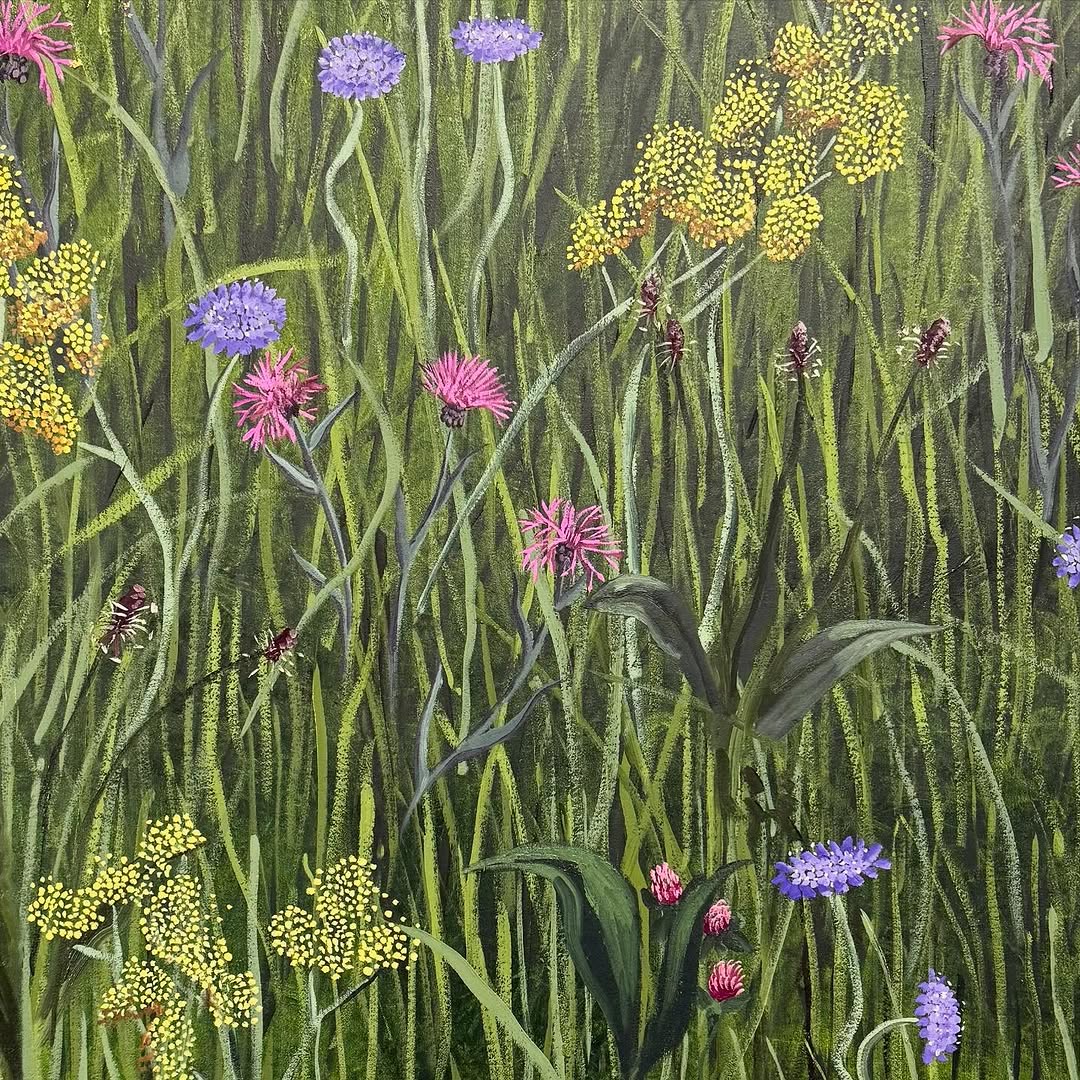 Flowers painted by artist Endellion Lycett Green