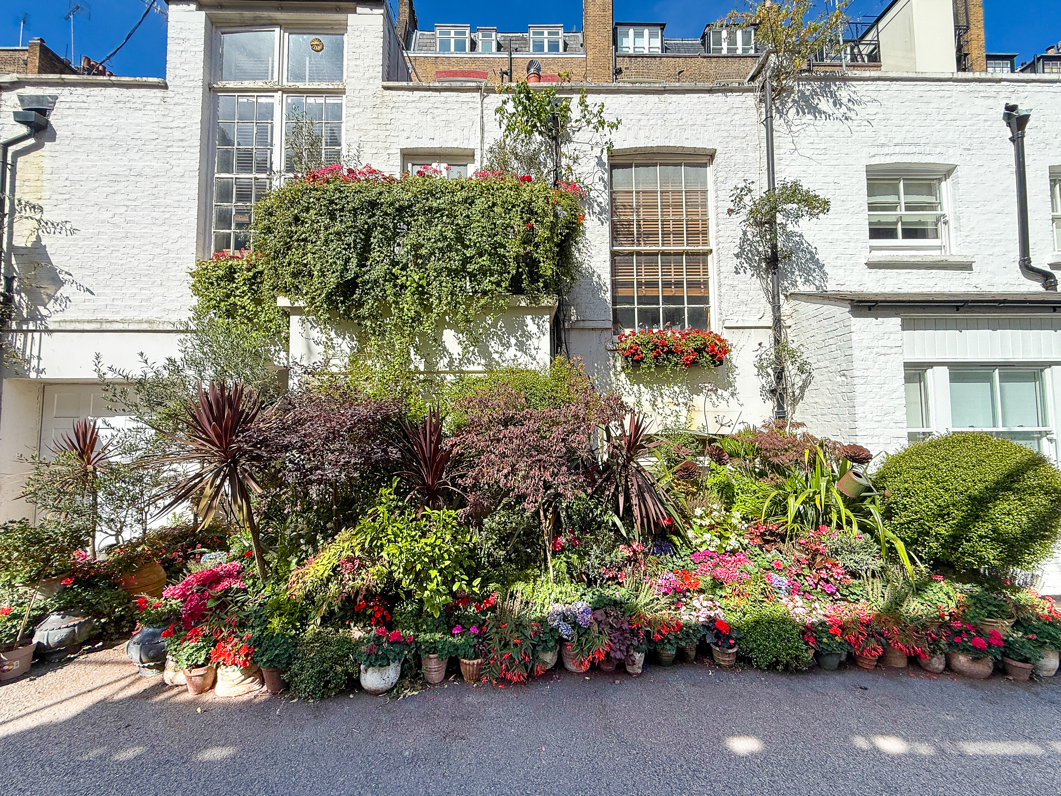 Mews House With Flowers In Marylebone