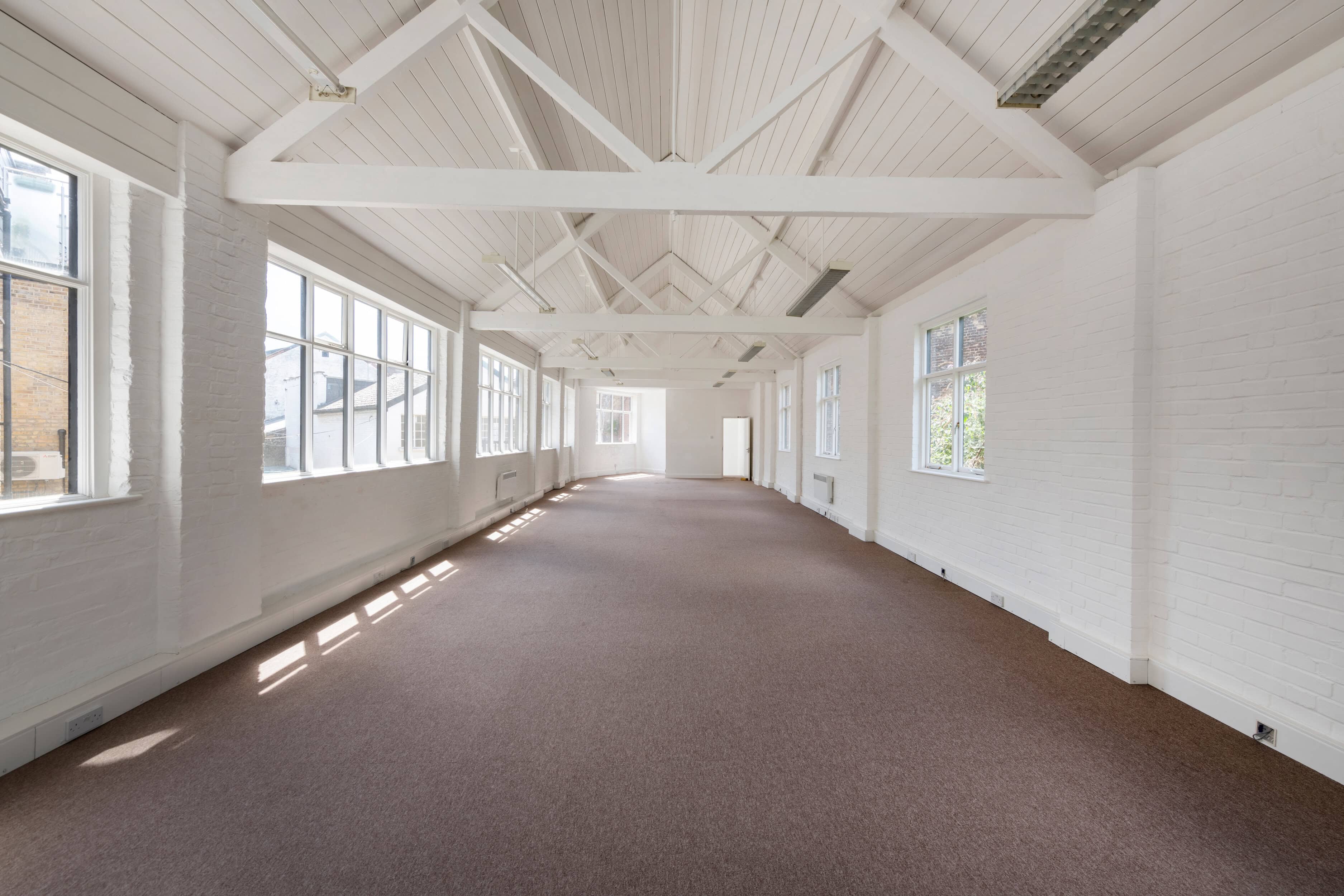Inside a mews commercial property