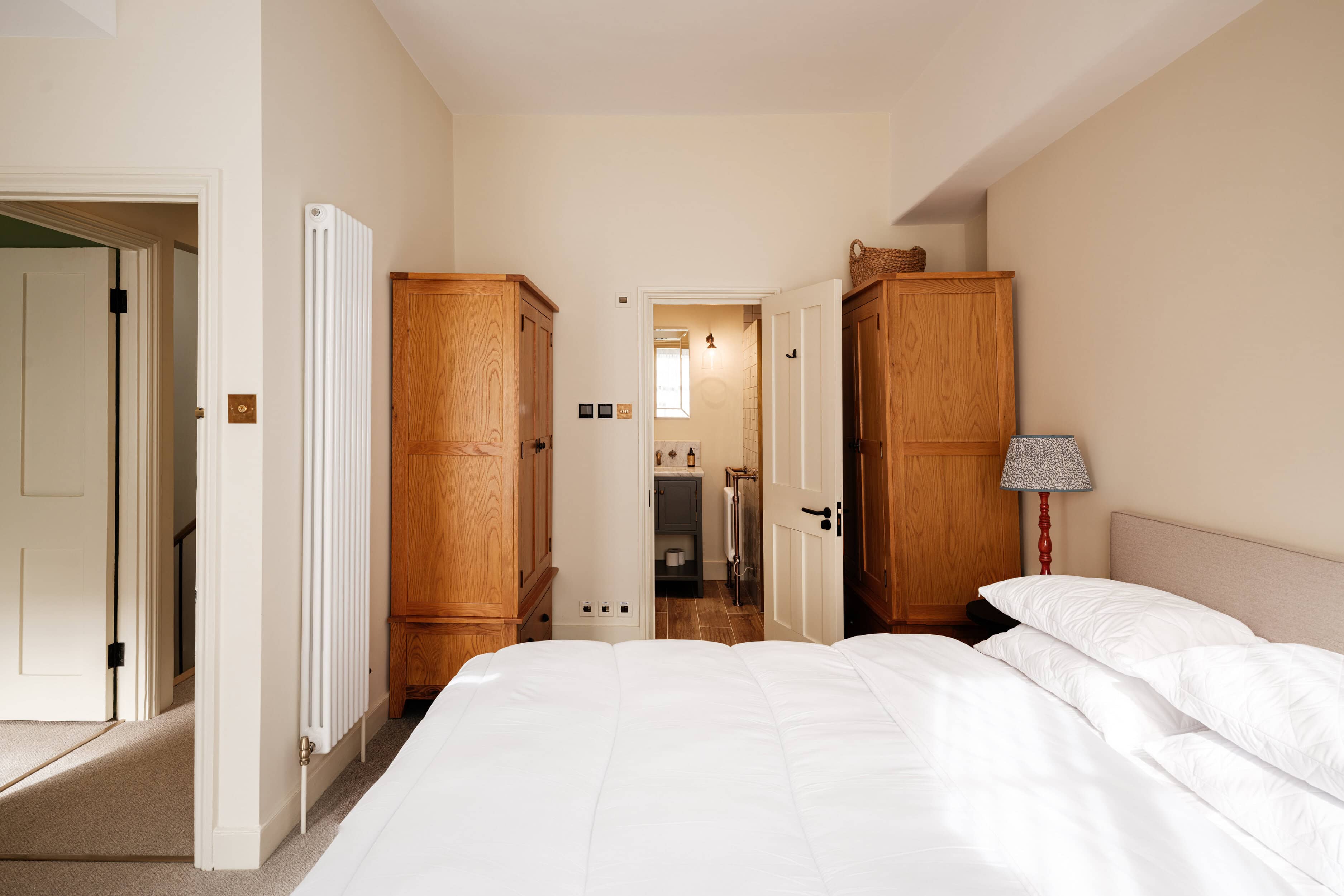 A double bedroom with ensuite in a mews property