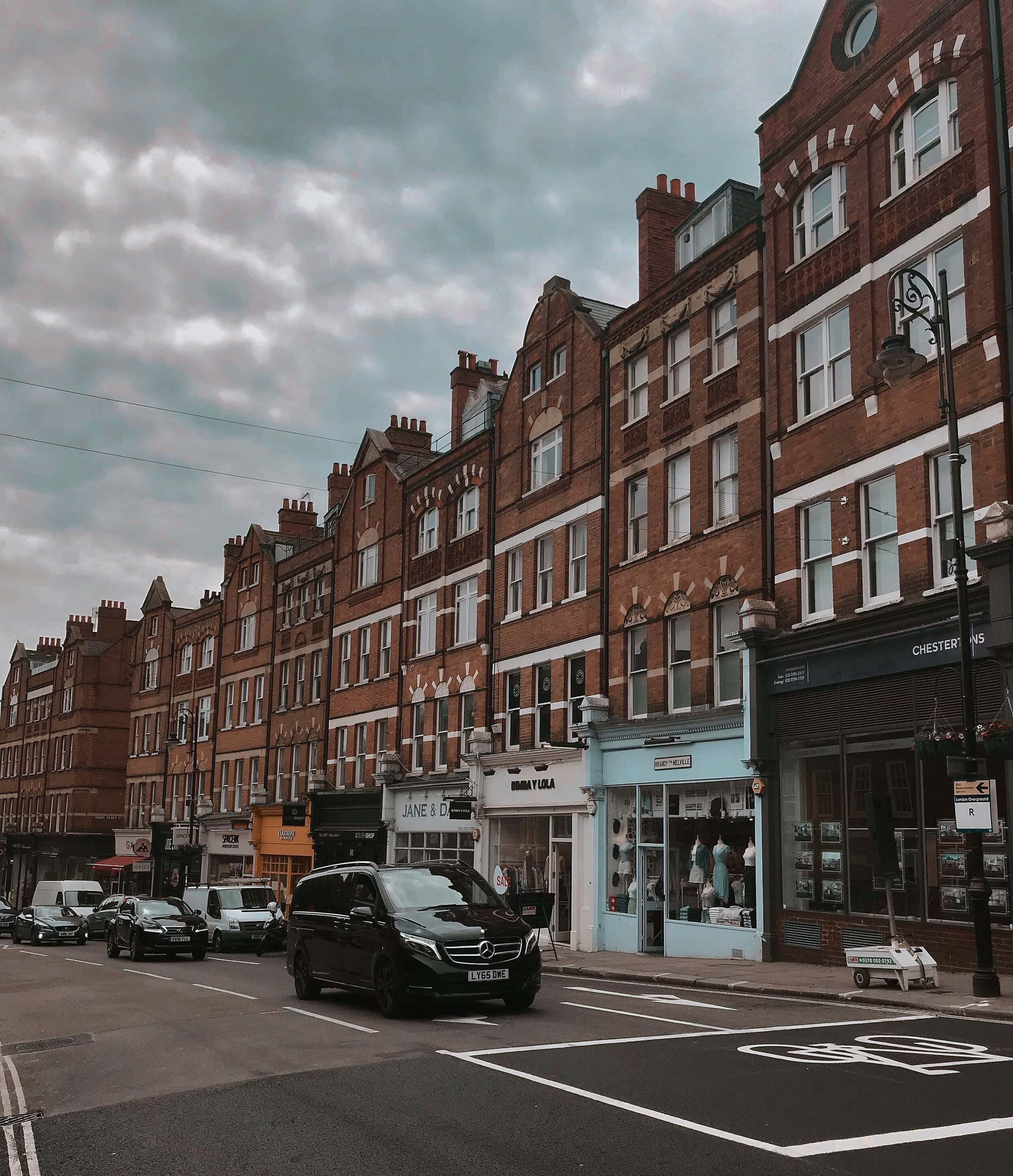 A highstreet in Hampstead