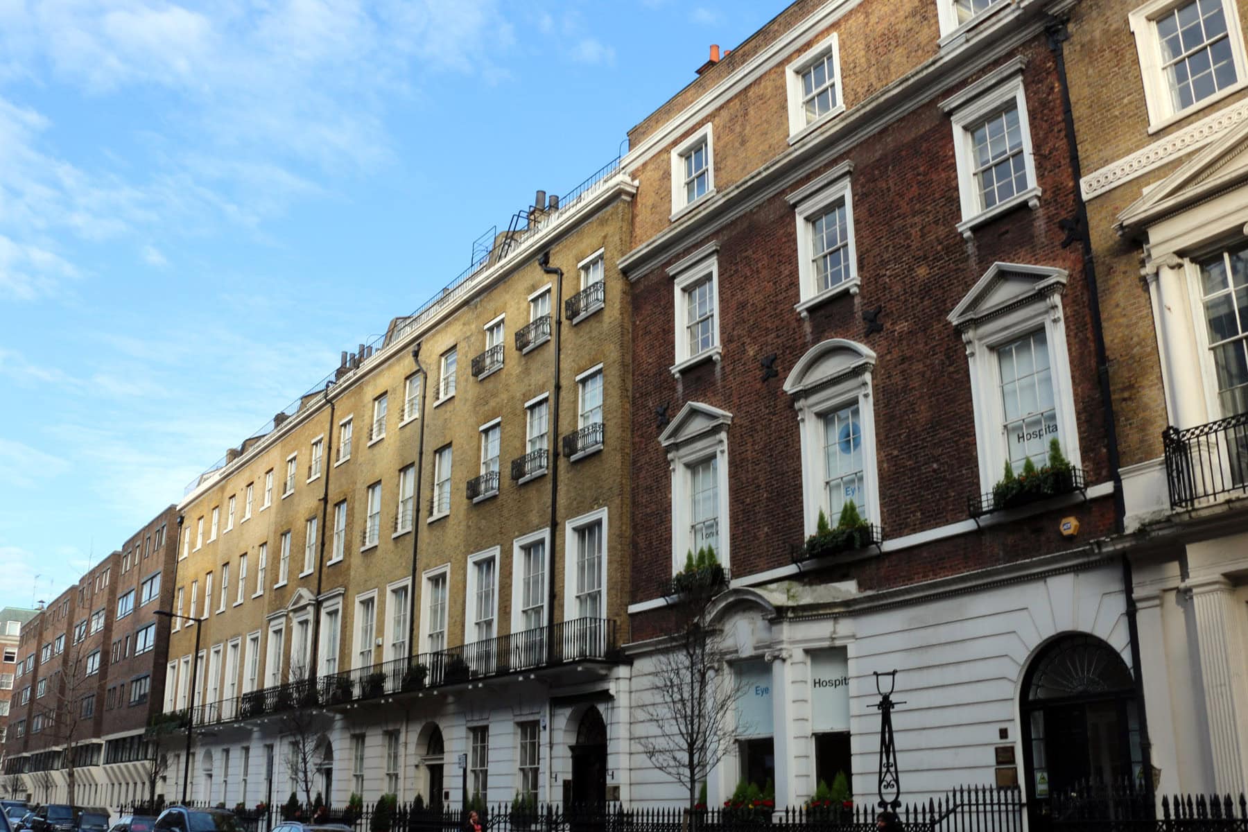 Houses on Harley Street in London
