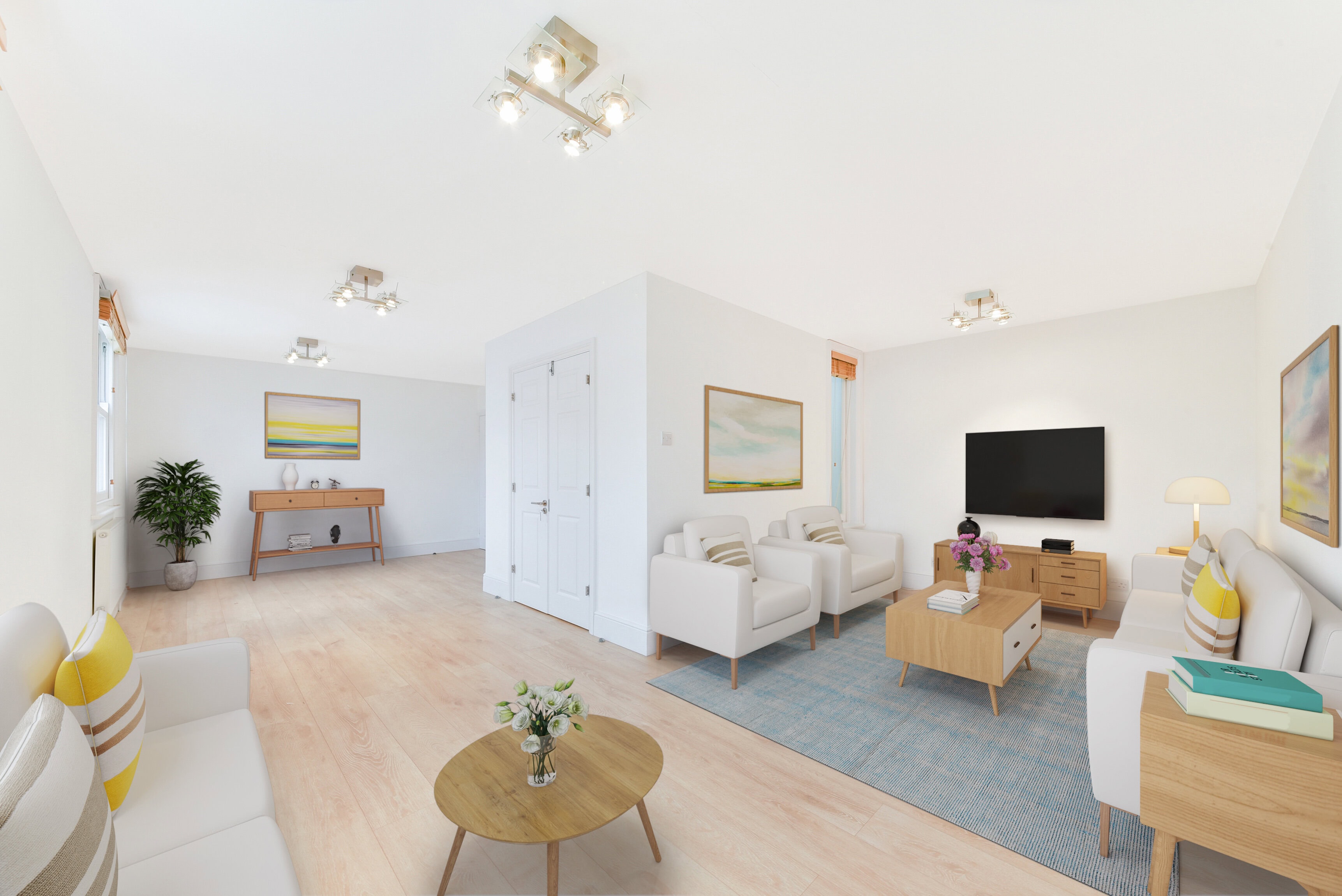 A living room in a London property