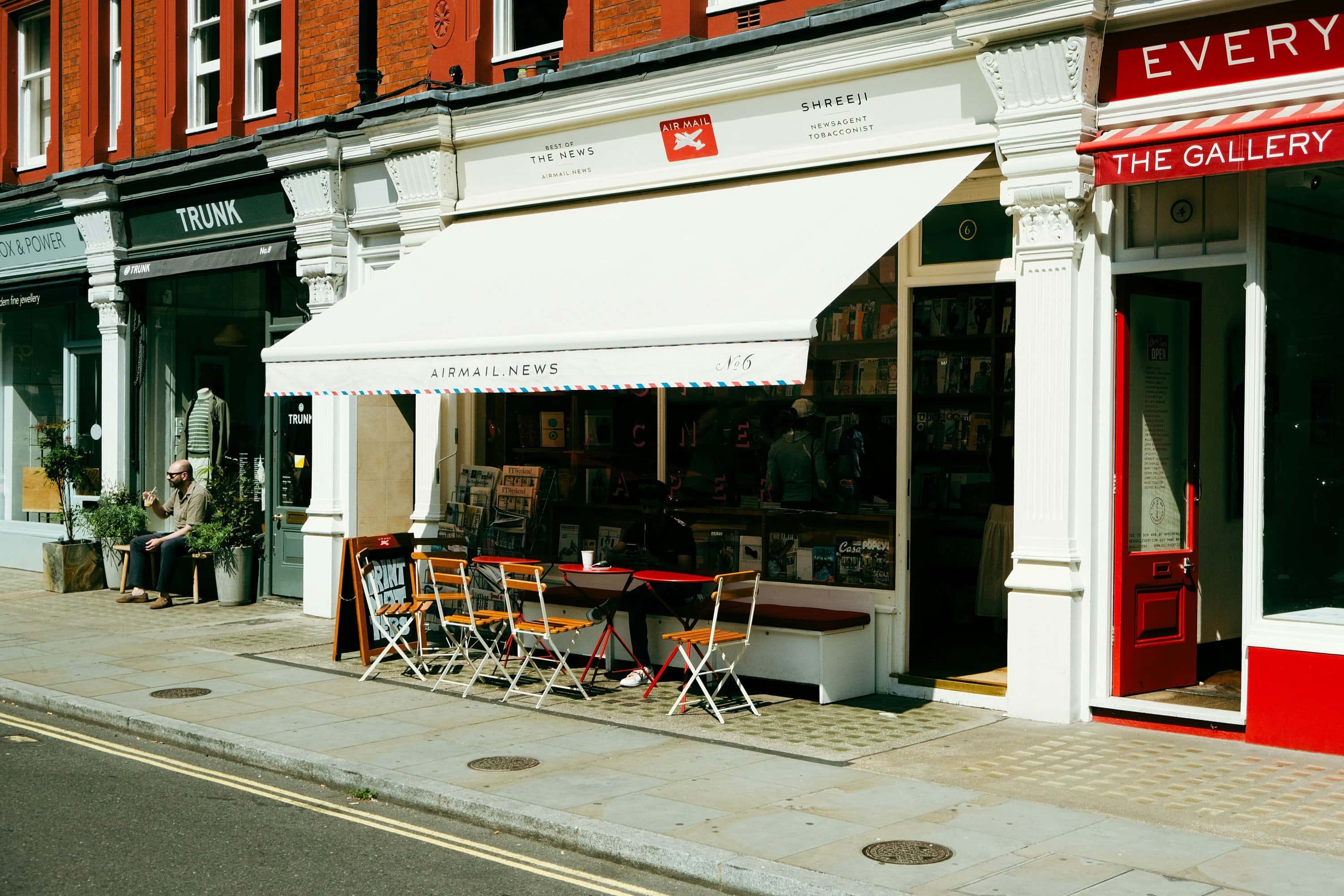A cafe in Marylebone