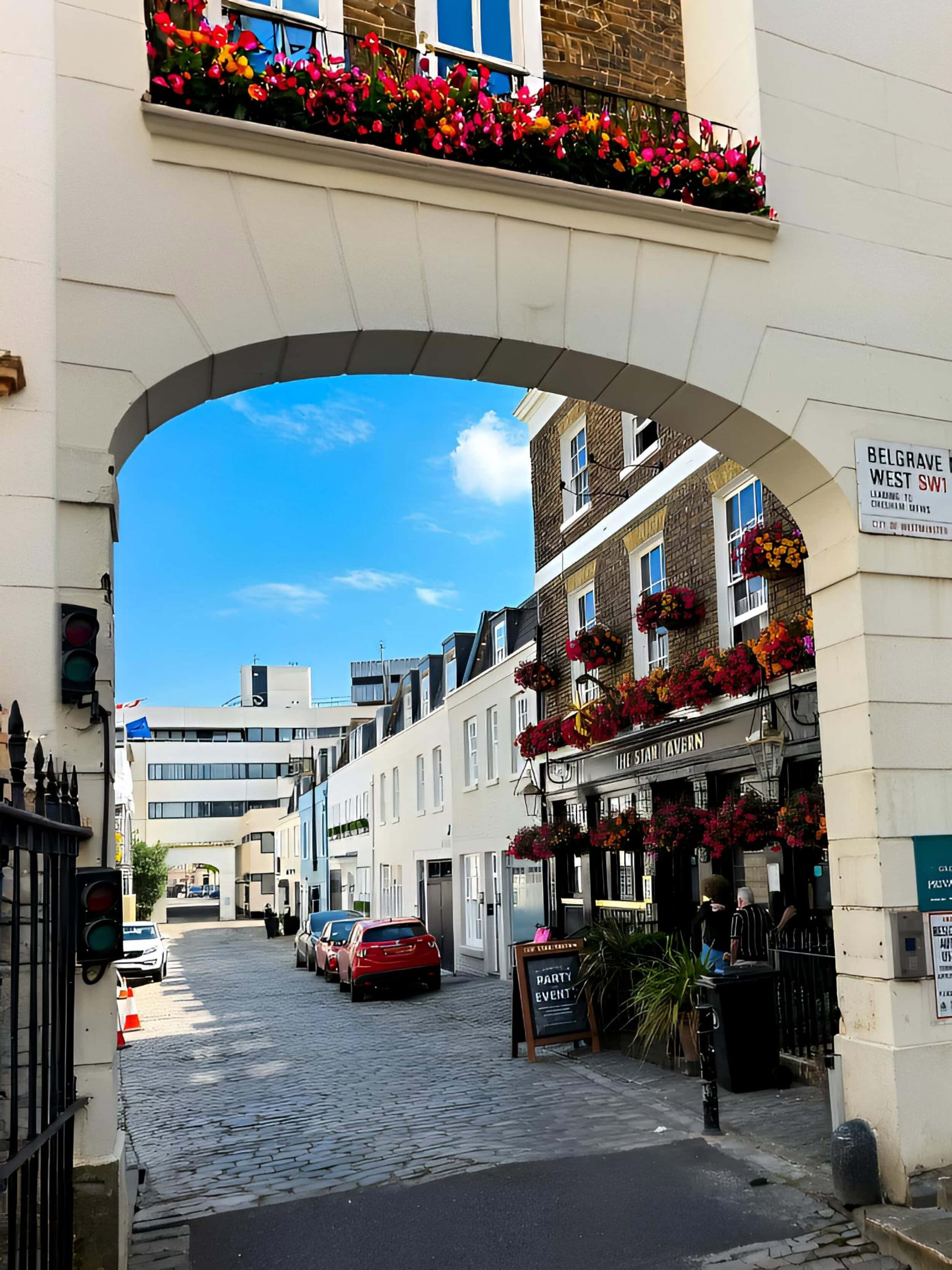 A pub in mews streets