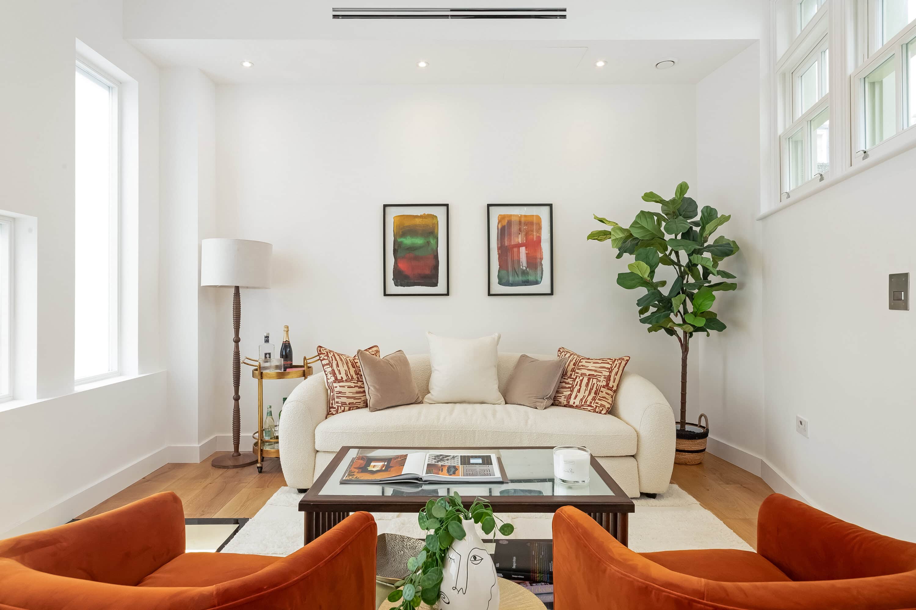 The inside of a mews property