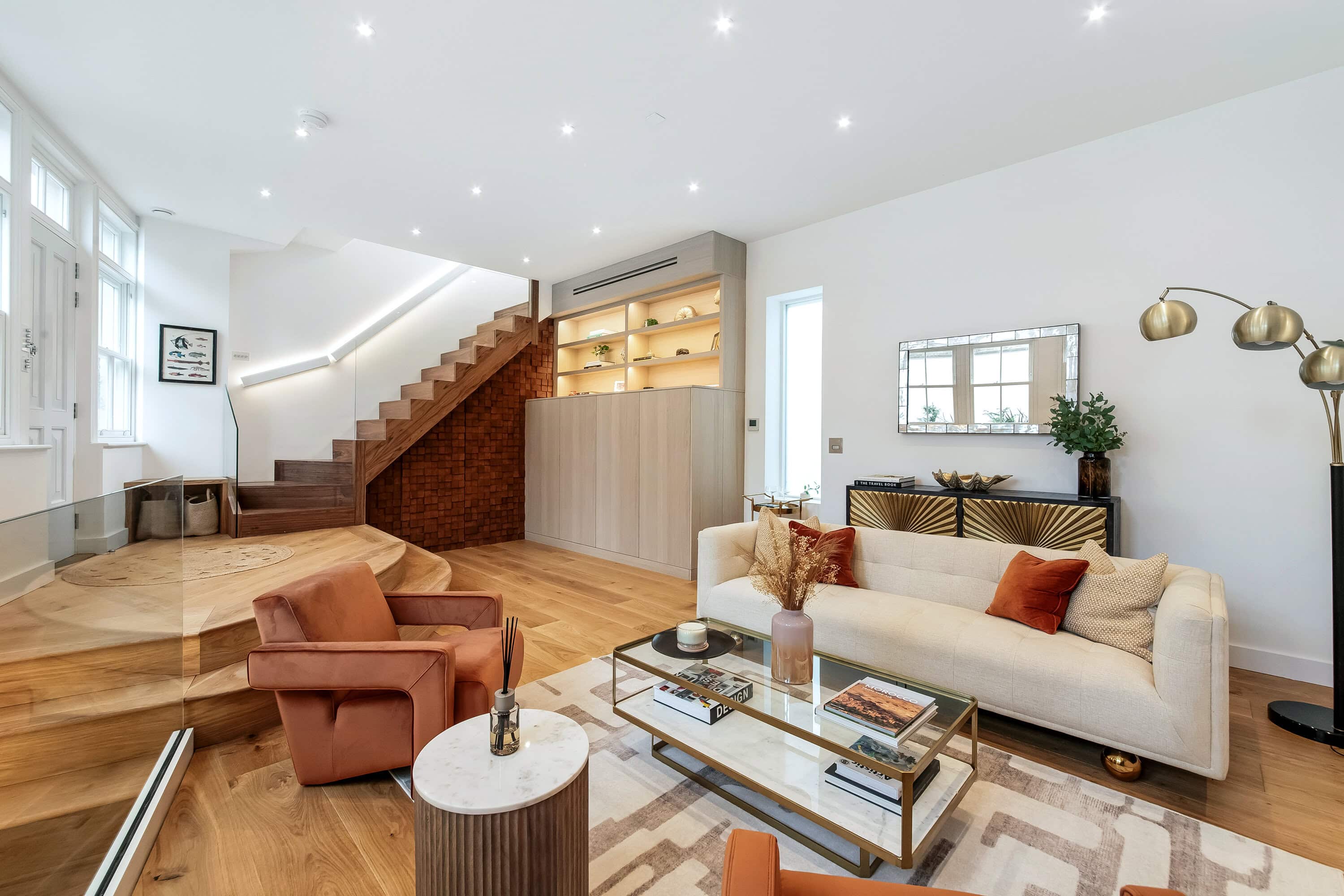 The inside of a mews property