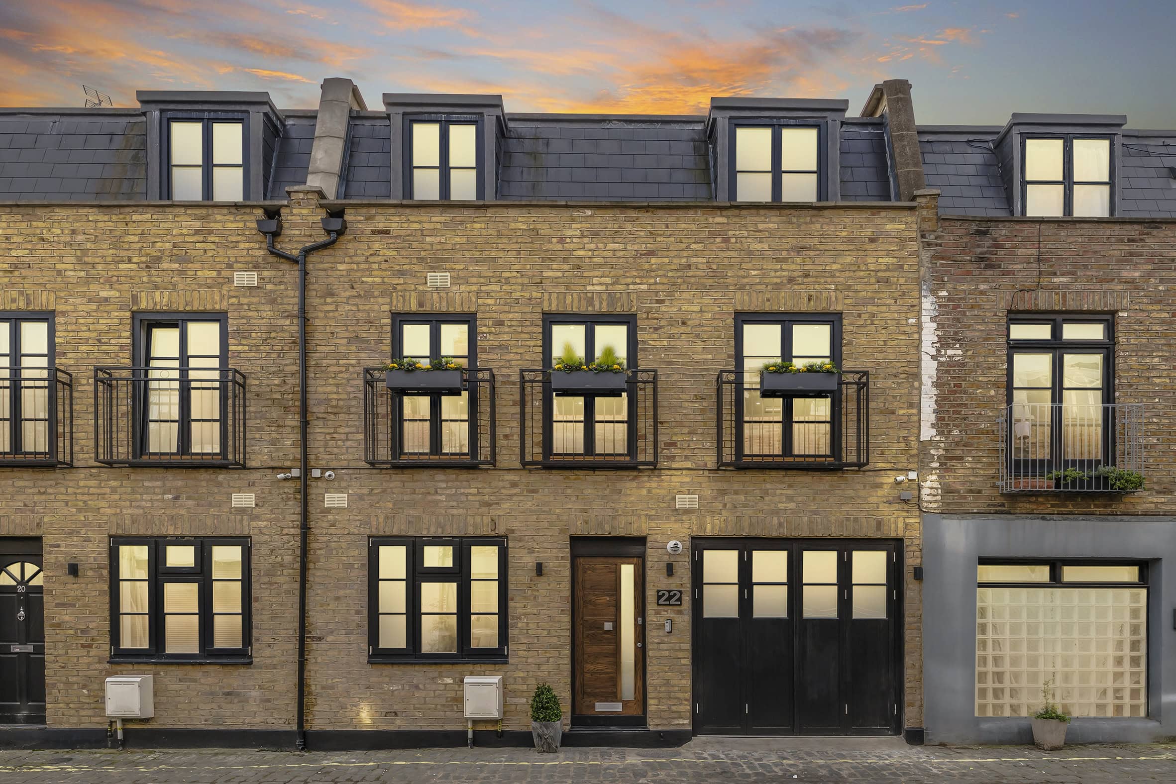 A mews house in London