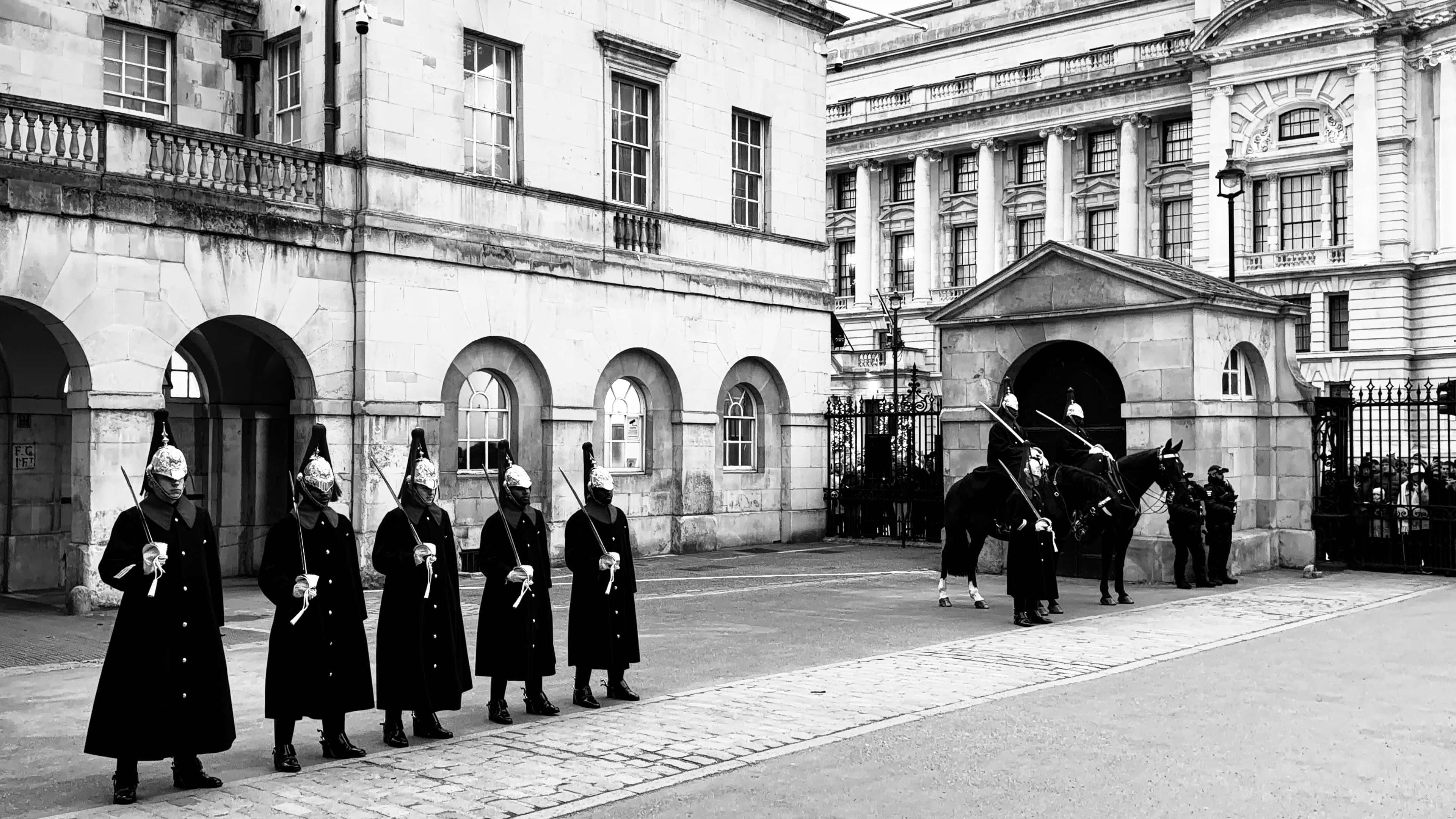 Old photo of the Royal Mews London