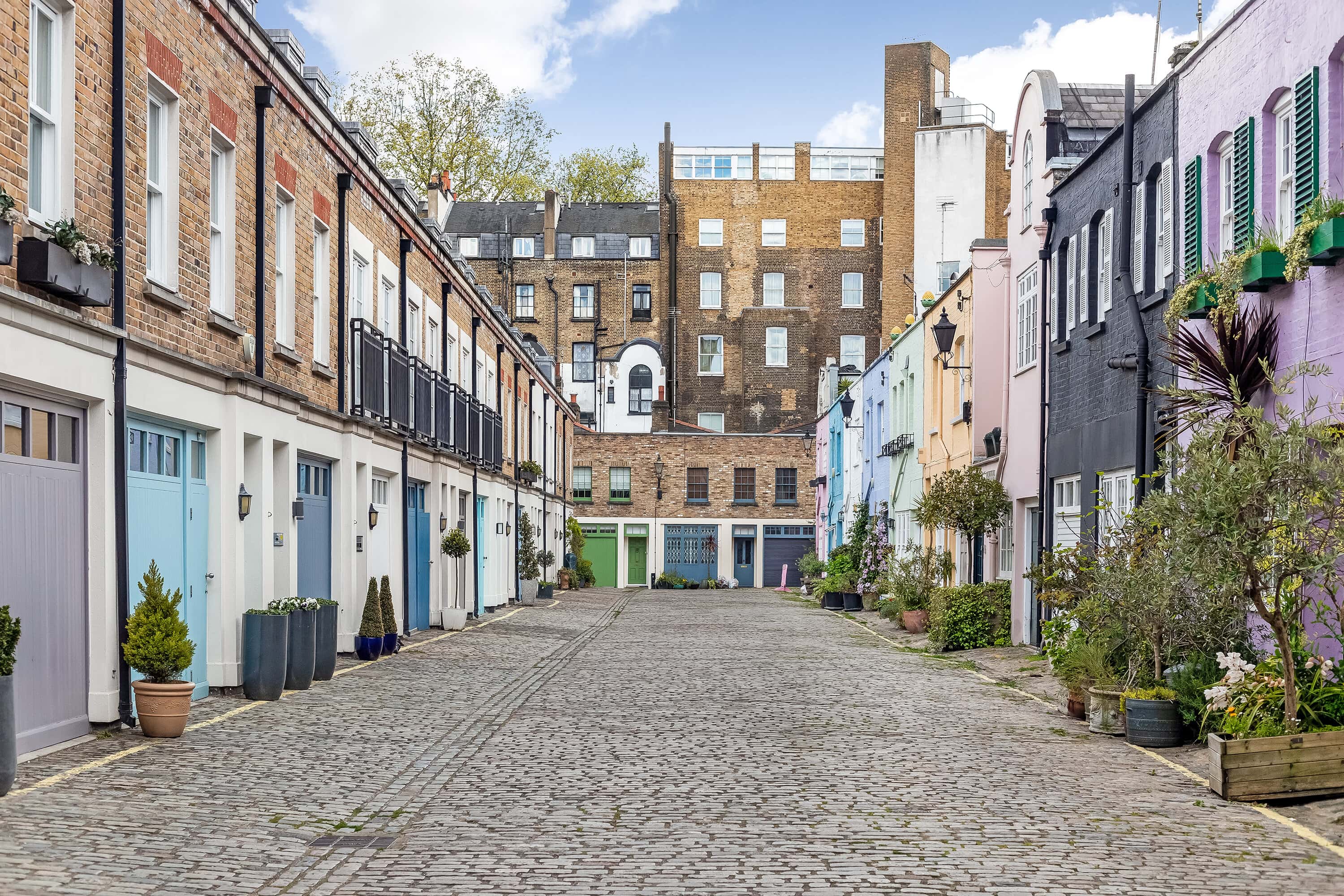 Conduit Mews, a popular mews street among those looking at renting in Bayswater.
