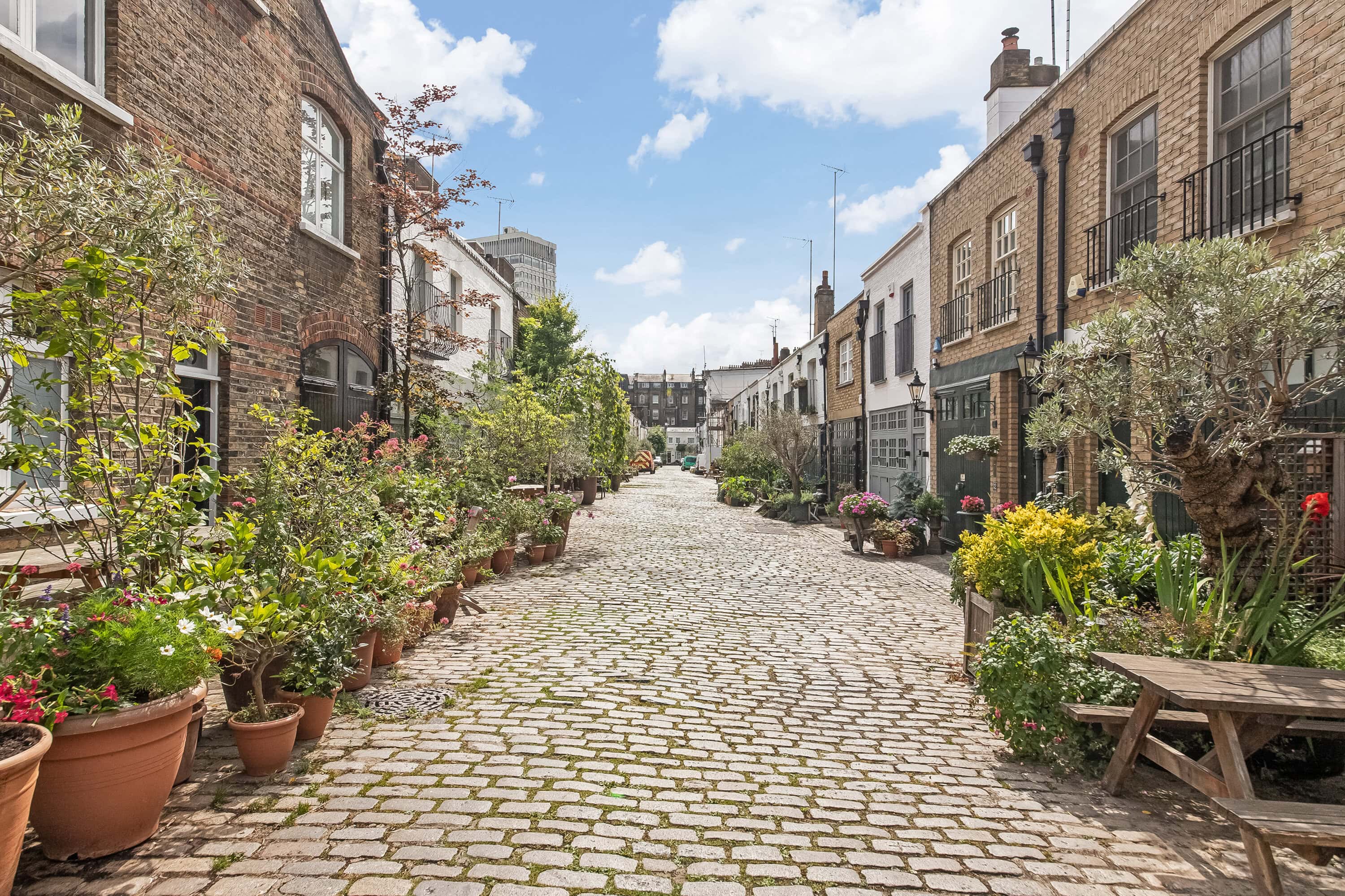 Renting in Bayswater offers uniquely idyllic locations such as Bathurst Mews (pictured).