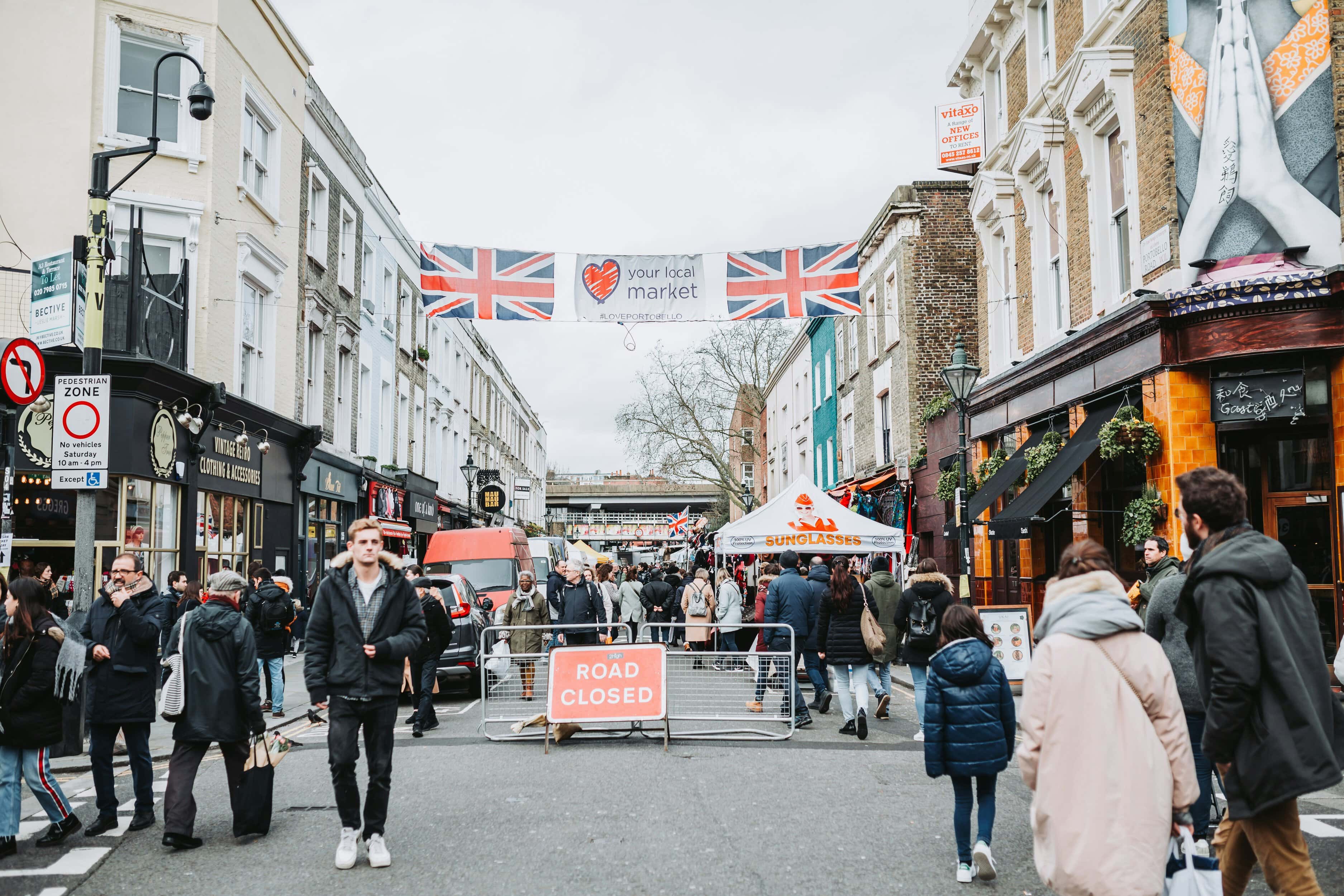 Portobello Road in Notting Hill